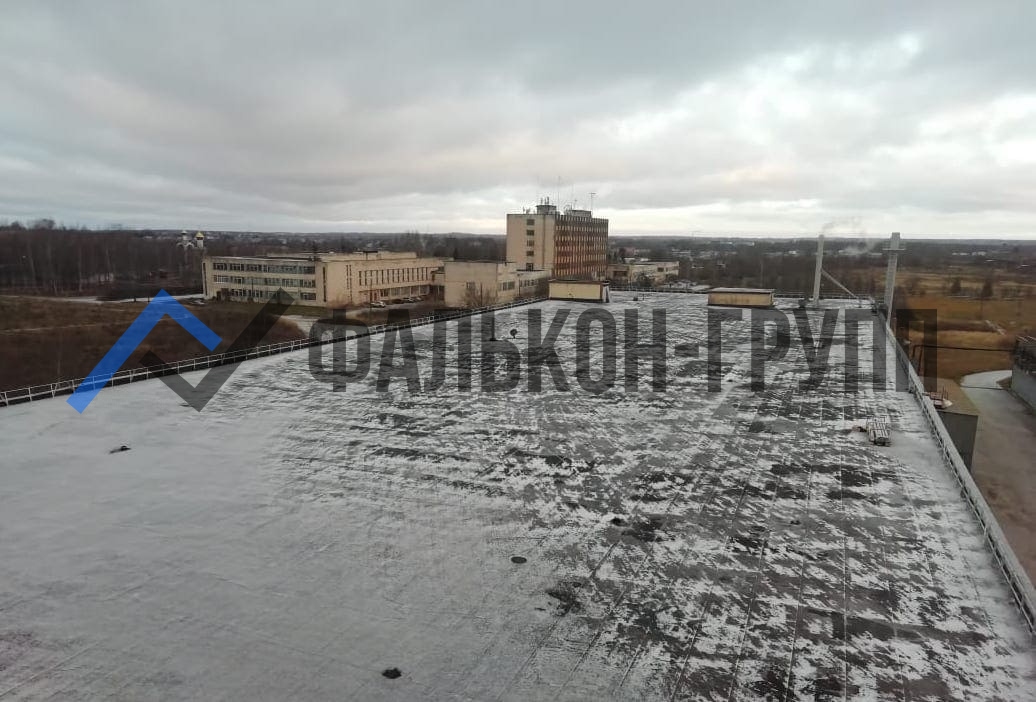 Монтаж кровельного ограждения на заводе Переславль-Табак - ФАЛЬКОН-ГРУПП